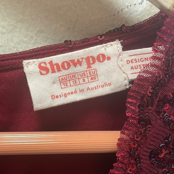 🎉 Host Pick🎉 Showpo. What Comes Around Sequin Playsuit in Wine Size 8 - Picture 8 of 10